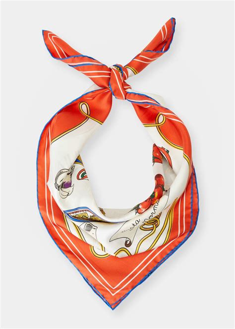 dolce gabbana pasta scarf|dolce and gabbana scarf sale.